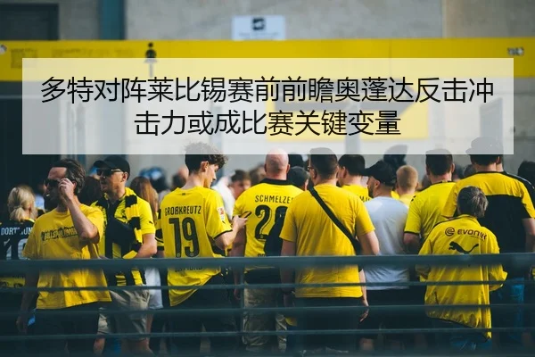 多特对阵莱比锡赛前前瞻奥蓬达反击冲击力或成比赛关键变量
